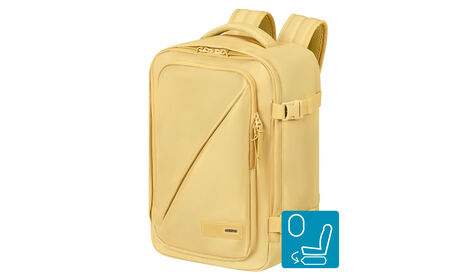 Opfylder Ryanairs størrelseskrav for gratis håndbagage om bord.