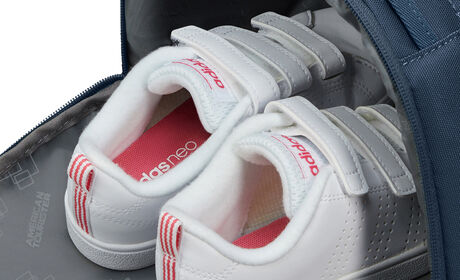 Lomme til sko på siden