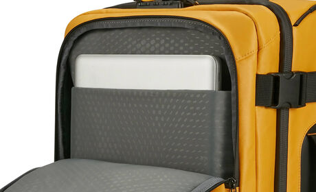 Front pocket with laptop compartment