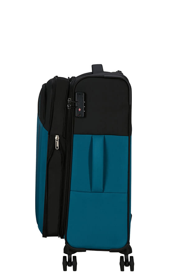 American Tourister Daring Dash Spinner Expandable TSA M  Black/Blue