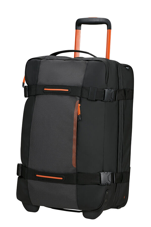 American Tourister Urban Track Duffle with Wheels Lmtd S  Black/Orange