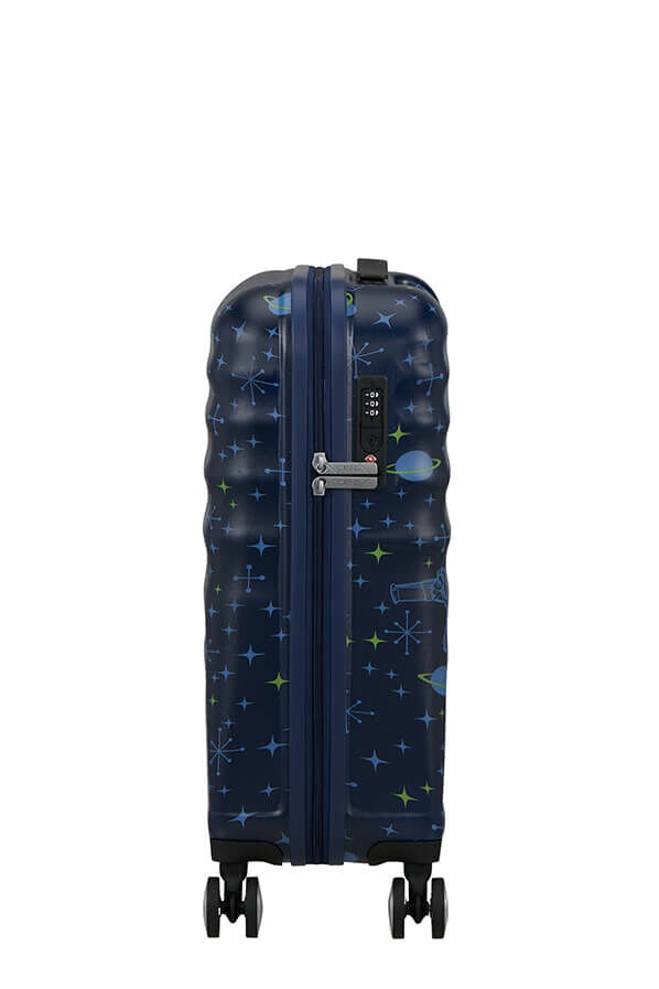 Disney Wavebreaker H&aring;ndbagage | American Tourister Disney Wavebreaker Spinner TSA Disney Fl 55cm  Buzz Lightyear