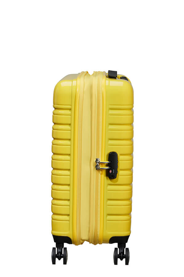 American Tourister Flashline Pop Spinner Exp TSA 55cm  Lemon Yellow