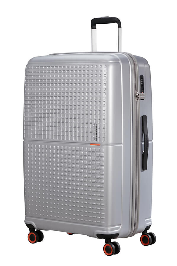 American Tourister Geopop Spinner 77/28 Tsa. 77cm  Metallic Silver