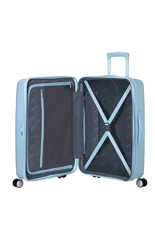 American Tourister SoundBox Spinner TSA Expandable 67cm  Pastel Blue