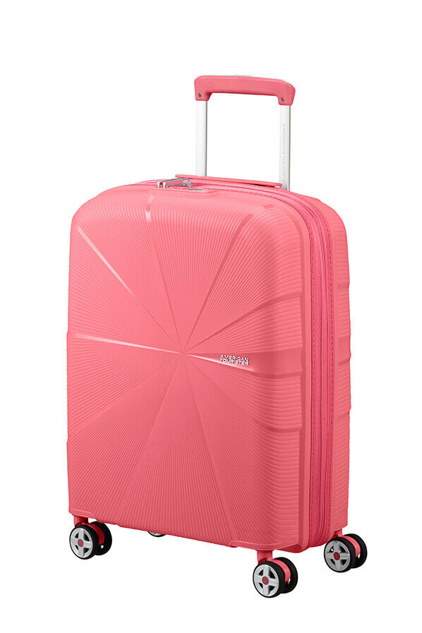 Starvibe Spinner Expandable TSA 55cm Sun Coral | Rolling Luggage Danmark