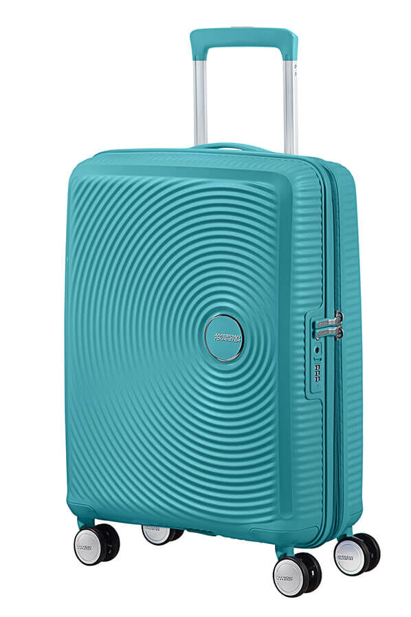 American Tourister Soundbox Spinner Expandable 55cm  Turquoise Tonic
