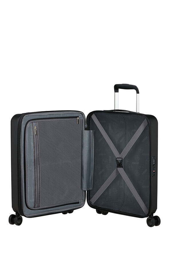 Dynabelt H&aring;ndbagage | American Tourister Dynabelt Spinner EXP TSA 55cm  Volcano Black