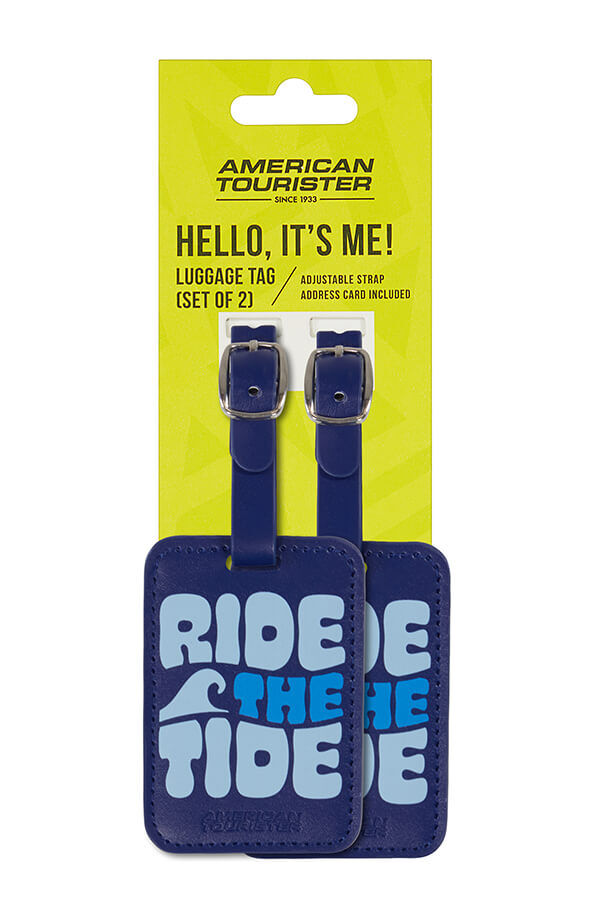 American Tourister American Tourist. Ta Luggage Tag X2 Print  Ride The Tide