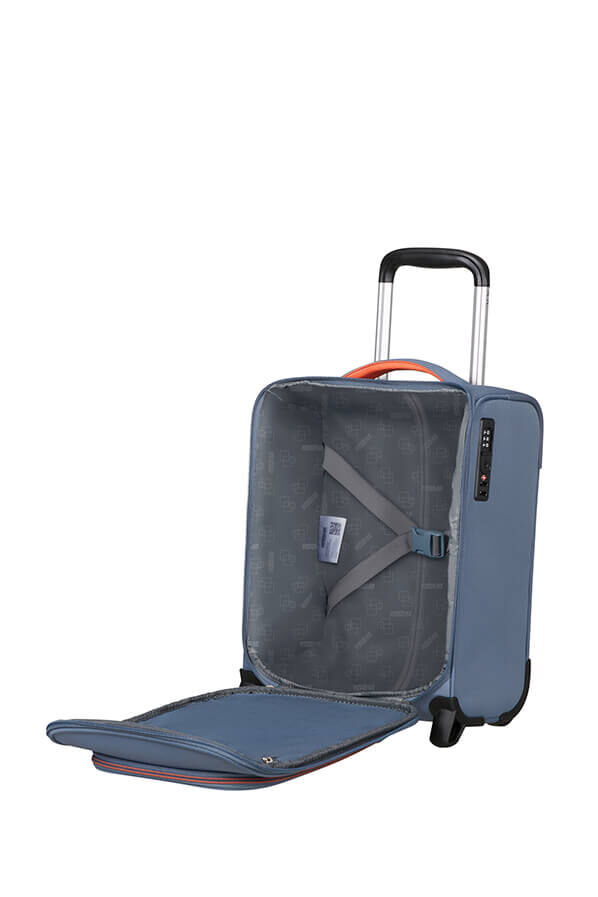 Cloudrider Kuffert med 2 hjul S/M | American Tourister Cloudrider Upright Underseater Tsa  Stone Blue