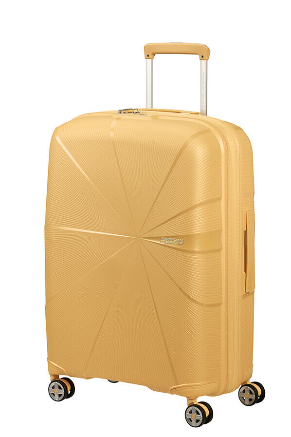 American Tourister StarVibe Spinner Expandable TSA 67cm  Metallic Banana