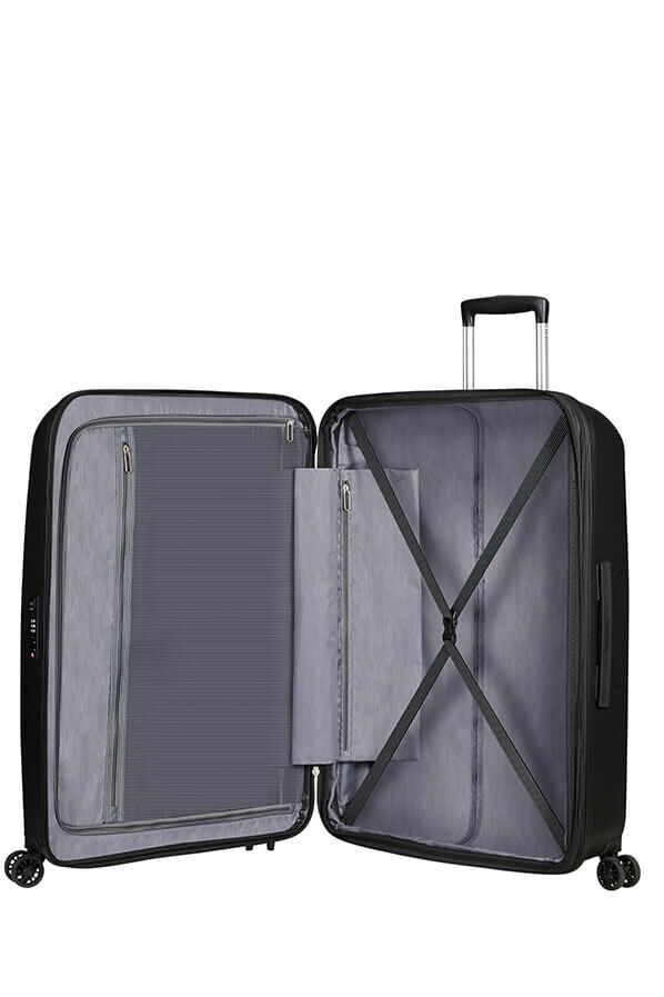 American Tourister Bon Air Dlx Spinner TSA Expandable 75cm  Black