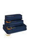 Packing Cubes S&aelig;t med 3 Pakkekuber | American Tourister American Tourist. Ta Packing Cubes S/M/L  Navy/Orange