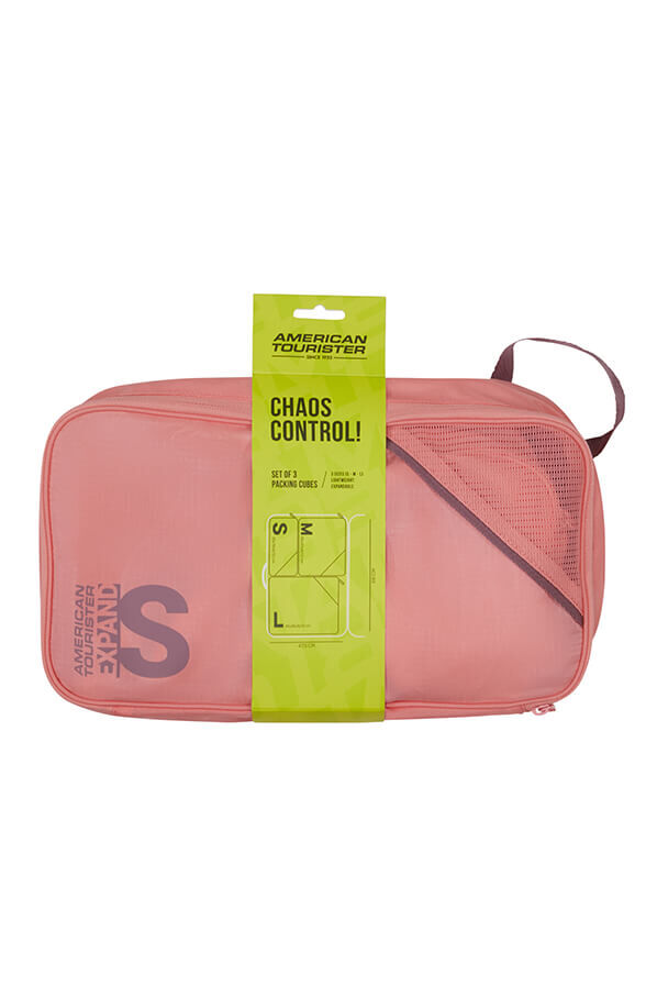 Packing Cubes S&aelig;t med 3 Pakkekuber | American Tourister American Tourist. Ta Packing Cubes S/M/L  Pink/Mauve