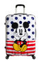 American Tourister Disney Legends Spinner 75cm  Mickey Blue Dots