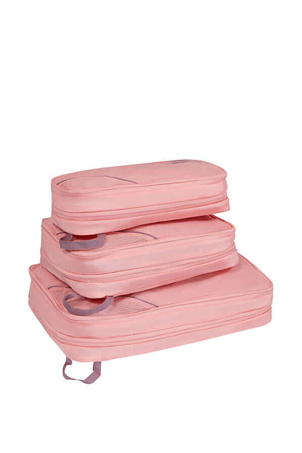 Packing Cubes S&aelig;t med 3 Pakkekuber | American Tourister American Tourist. Ta Packing Cubes S/M/L  Pink/Mauve