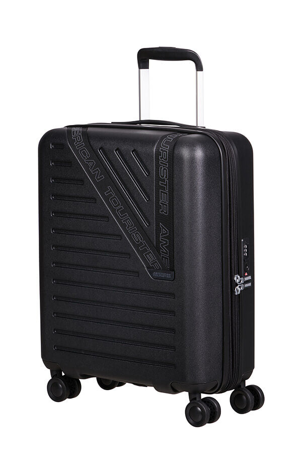 Dynabelt H&aring;ndbagage | American Tourister Dynabelt Spinner EXP TSA 55cm  Volcano Black