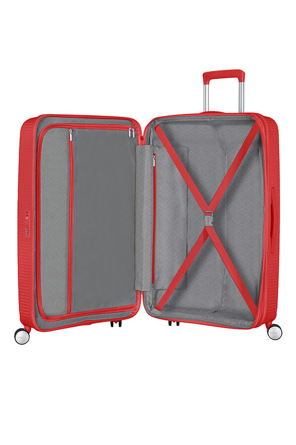 American Tourister Soundbox Spinner Expandable 77cm  Coral Red