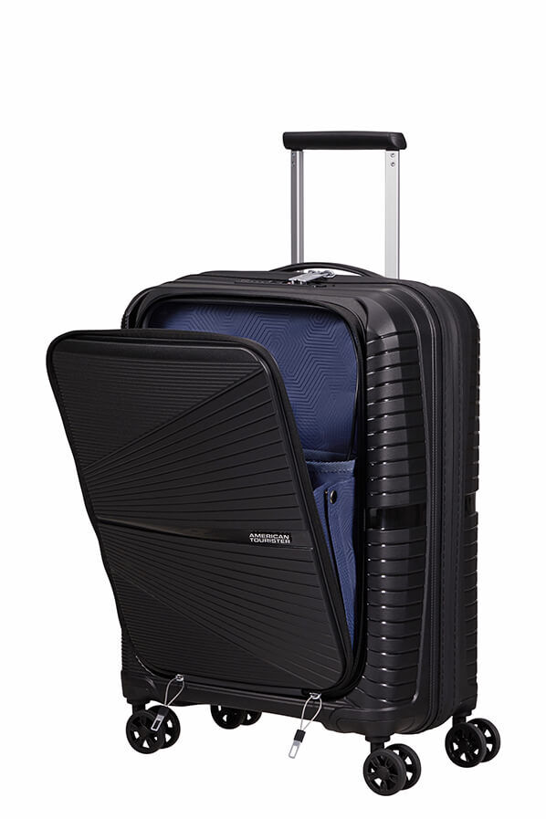 American Tourister Airconic Spinner Frontloader 15.6' 55cm  Onyx Black