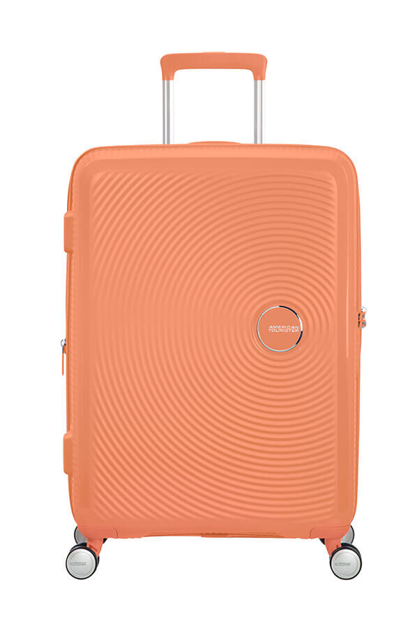 SoundBox Medium Check-in | American Tourister Soundbox Spinner TSA Expandable 67cm  Cantaloupe