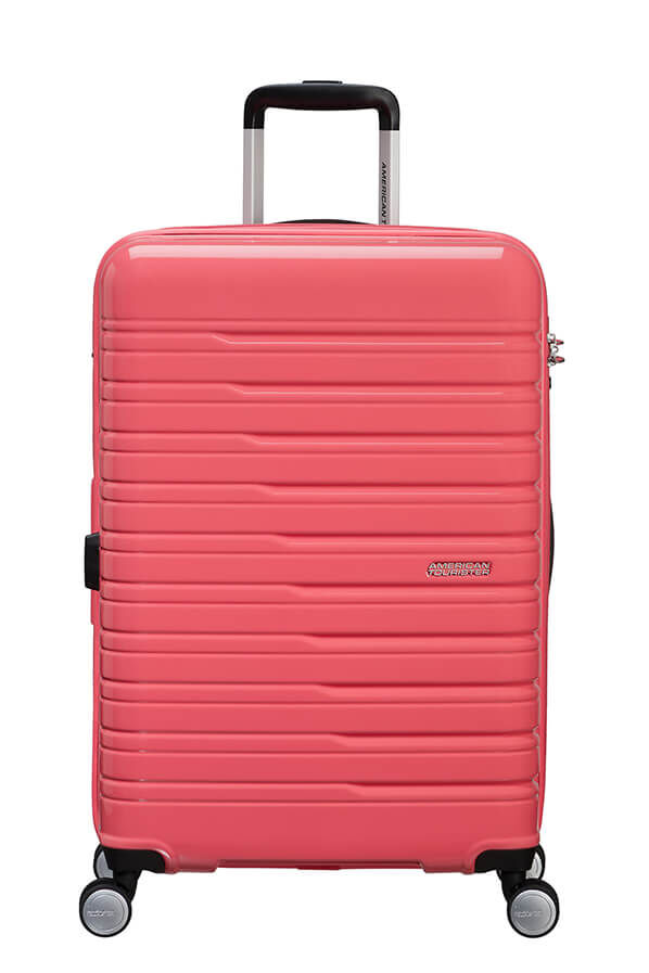 Flashline Pop Medium Check-in | American Tourister Flashline Pop Spinner Exp TSA 67cm  Coral Pink