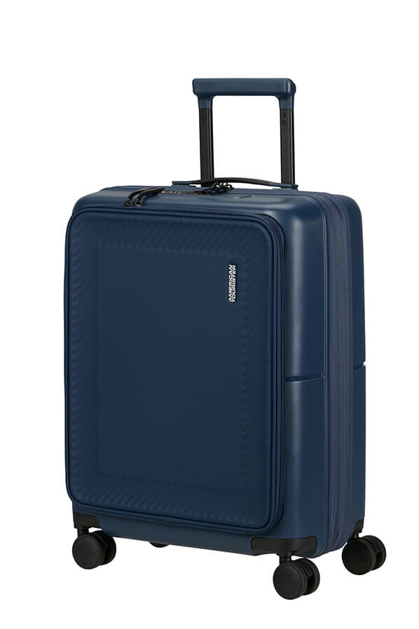 American Tourister DashPop Spinner Expandable Frontloader 55cm  Midnight Blue