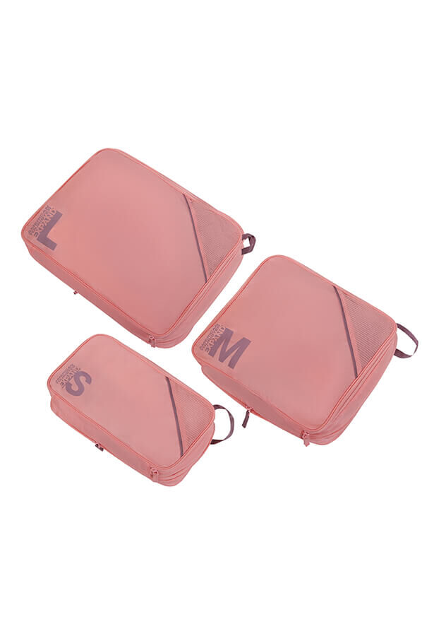 Packing Cubes S&aelig;t med 3 Pakkekuber | American Tourister American Tourist. Ta Packing Cubes S/M/L  Pink/Mauve