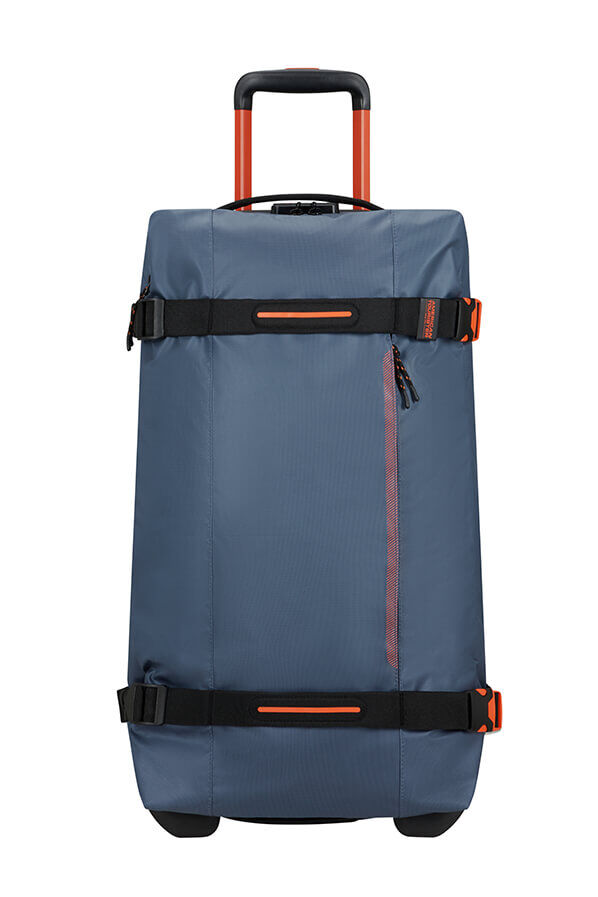 American Tourister Urban Track Duffle with Wheels Coated M  Navy/Orange