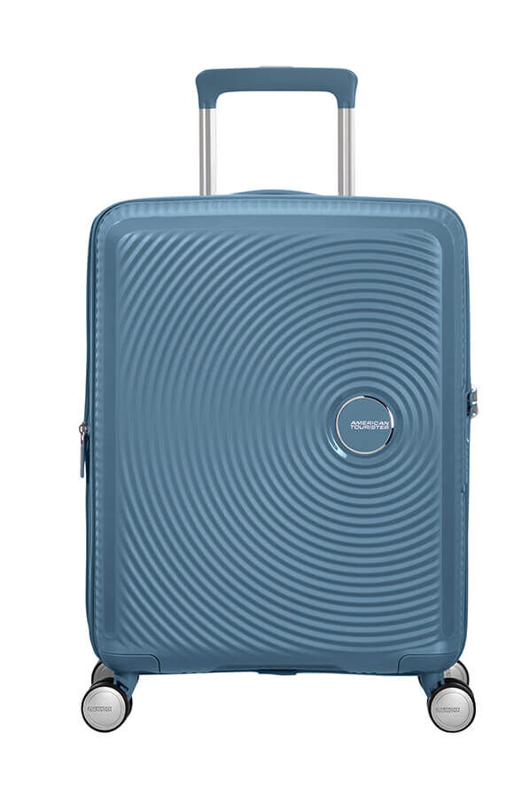 American Tourister Soundbox Spinner Expandable 55cm  Stone Blue