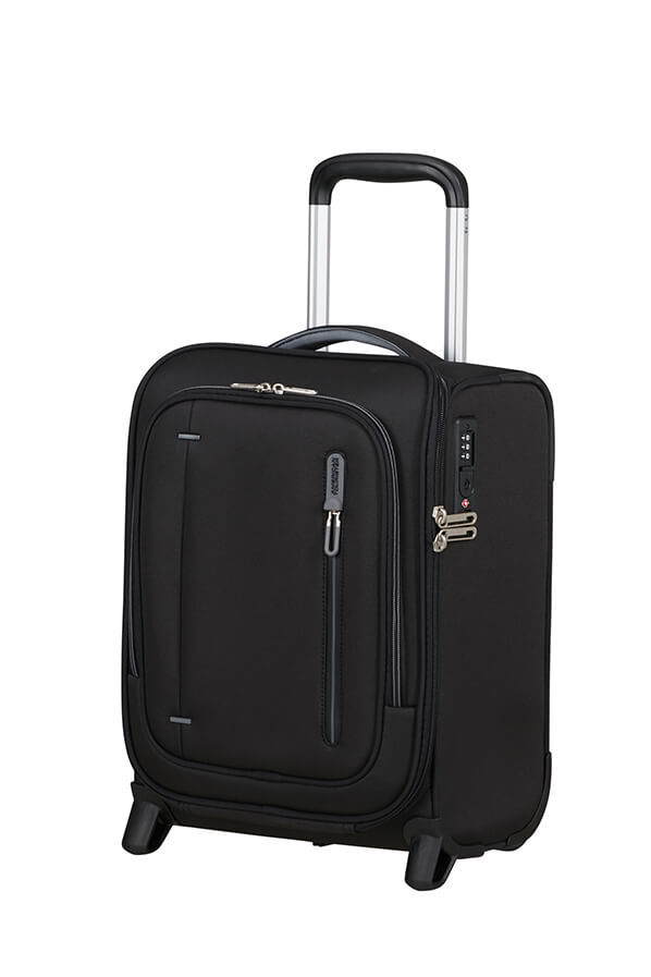 Cloudrider Kuffert med 2 hjul S/M | American Tourister Cloudrider Upright Underseater Tsa  Jet Black