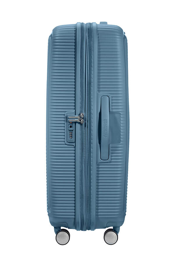 American Tourister Soundbox Spinner Expandable 77cm  Stone Blue