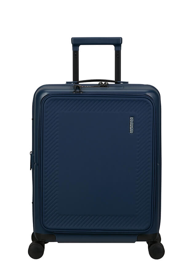 American Tourister DashPop Spinner Expandable Frontloader 55cm  Midnight Blue
