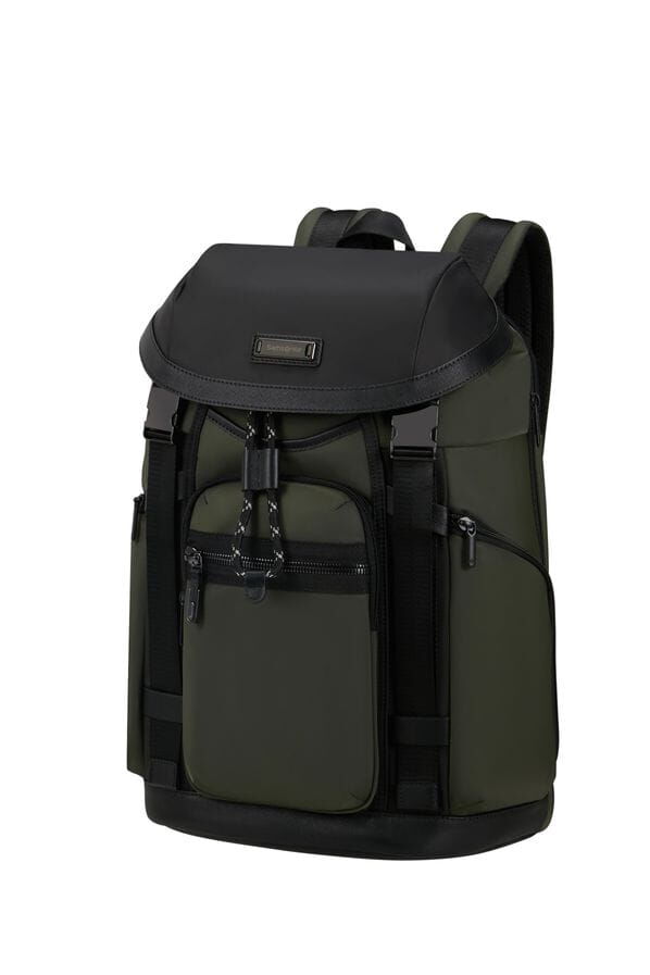 Samsonite Relyon Backpack M 15.6'' with flap  Gr&oslash;n