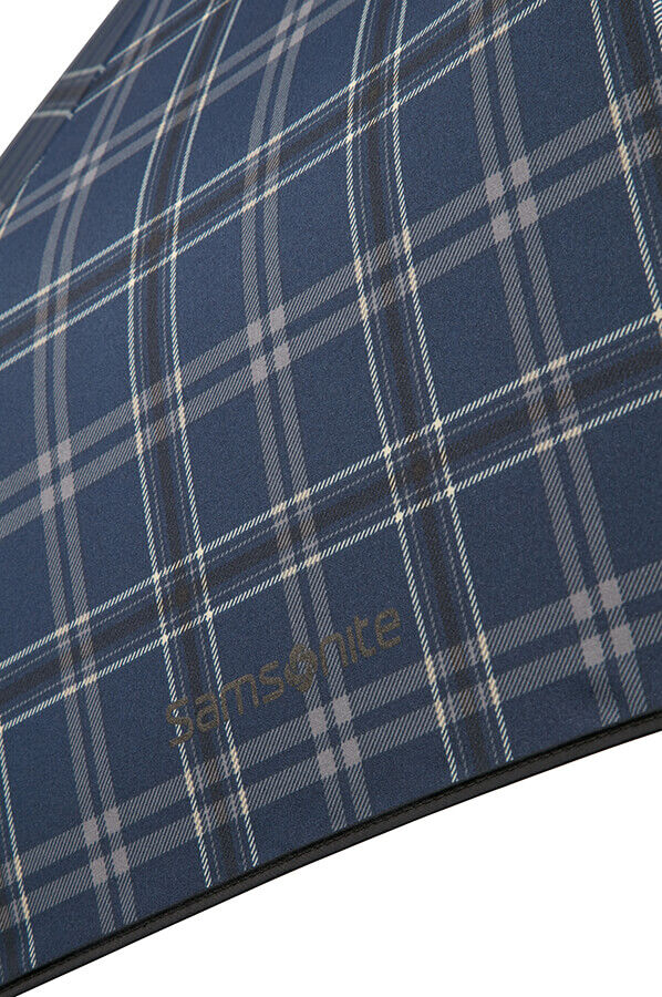 Samsonite Wood Classic S 3 Sect. Auto O/C Crook  Black/Blue Scottish