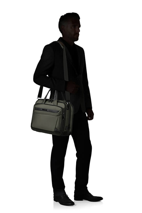 Samsonite Pro-Dlx 6 Bailhandle Expandable 15.6'  Gr&oslash;n