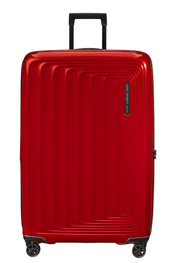 Samsonite Nuon Spinner Expandable 81cm  Metallisk r&oslash;d
