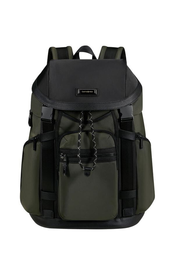 Samsonite Relyon Backpack M 15.6'' with flap  Gr&oslash;n