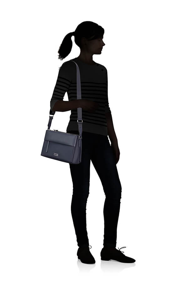 Samsonite Zalia 3.0 H.Shoulder Bag 3 Comp  M&oslash;rk marinebl&aring;