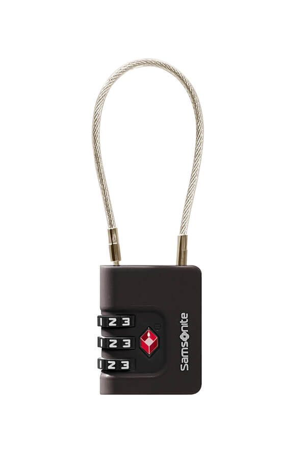 Samsonite Ta Revolution Cablelock 3 dial TSA  Sort