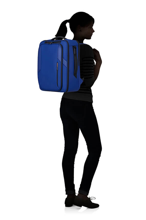 Samsonite Glazed Underseat Backpack M  Elektrisk bl&aring;