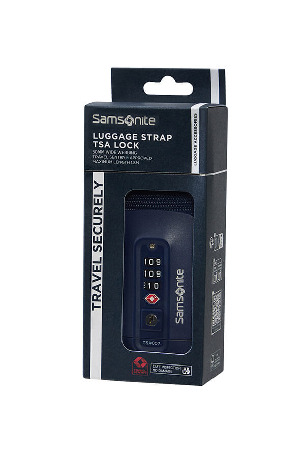 Samsonite Ta Revolution Luggage Strap/TSA Lock  Midnatsbl&aring;