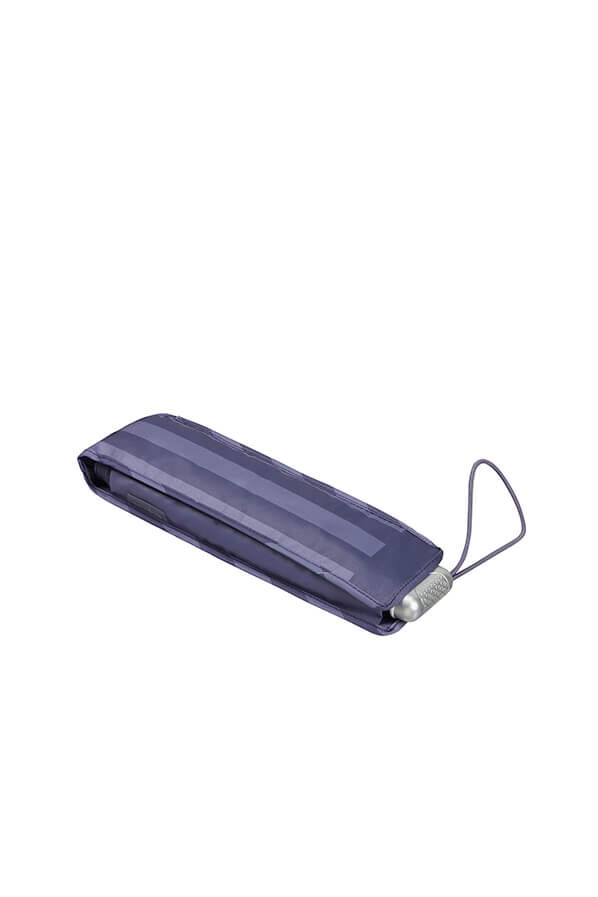 Samsonite Alu Drop S 3 Sect. Manual Flat  Smokey Violet Stripes