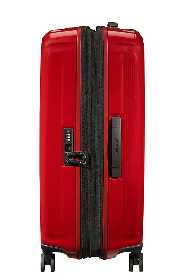 Nuon Spinner Expandable 69cm Metallisk rød Rolling Luggage Danmark