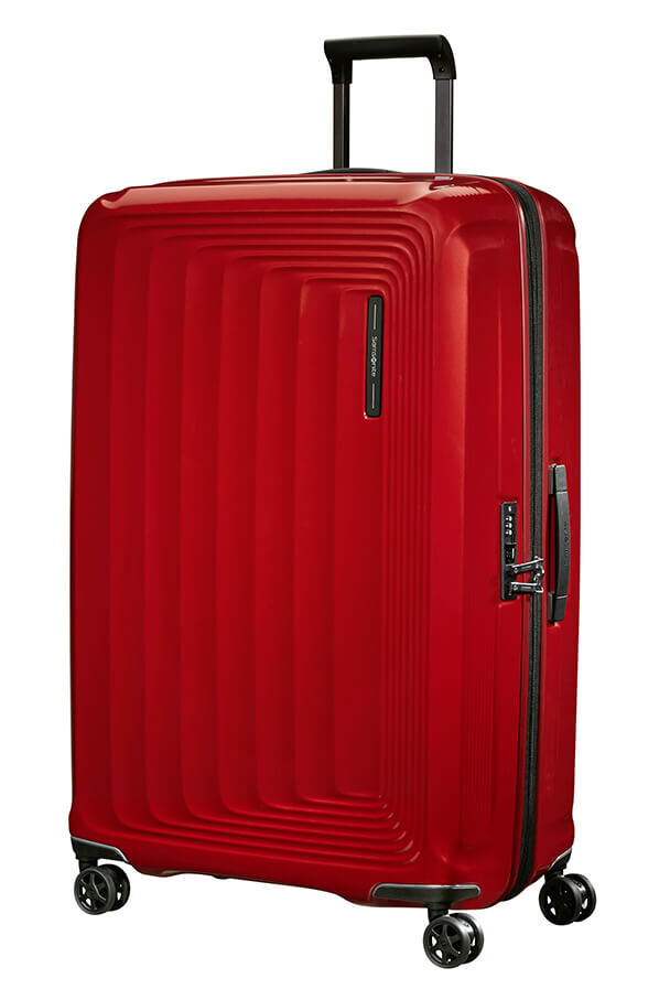 Samsonite Nuon Spinner Expandable 81cm  Metallisk r&oslash;d