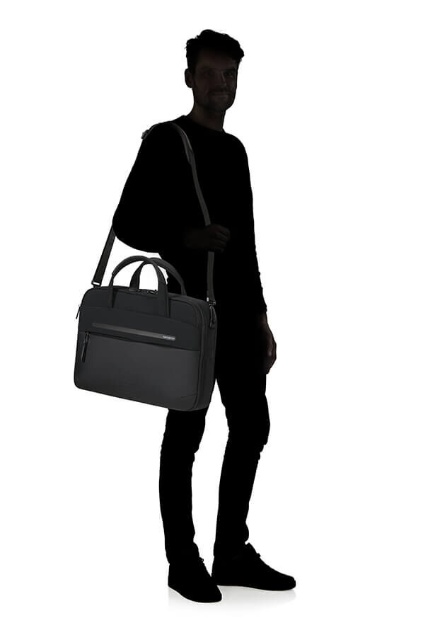 Samsonite Moderny Laptop Briefcase 15.6'  Sort