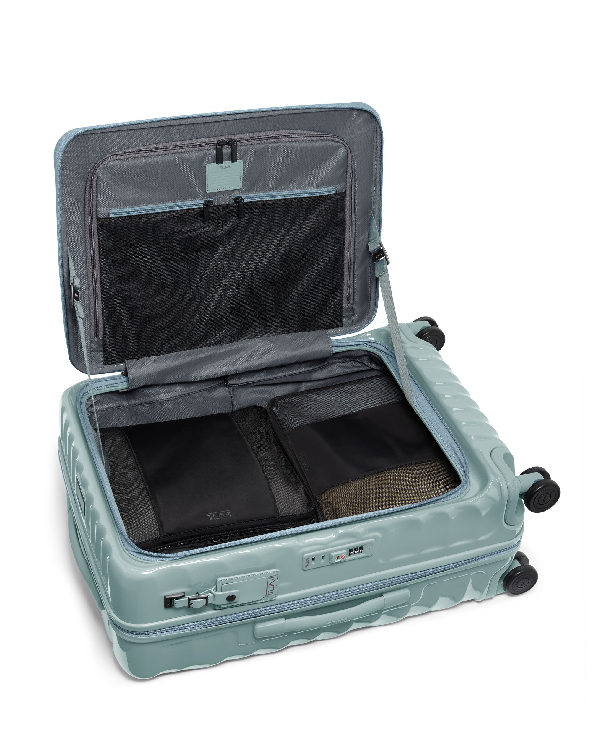 19 Degree Front Access Ekspanderbar kuffert med 4 hjul 66 cm