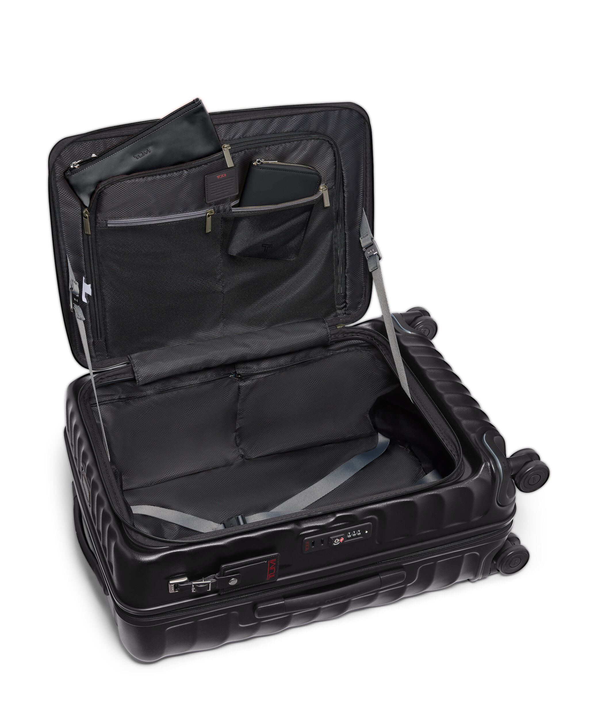 19 Degree Front Access Ekspanderbar kuffert med 4 hjul 66 cm