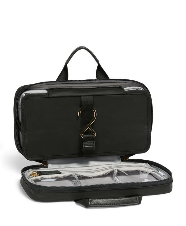 TUMI VOYAGEUR Small Madeline Cosmetic Black/Gold